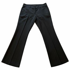 New York & Company Black Pinstripe Dress Pants Slacks size 8